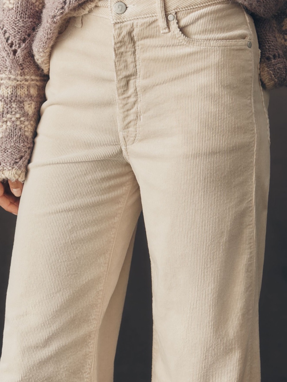 Pilcro The Robbie Corduroy High Rise Flare Pants NWOT - Picture 3 of 6